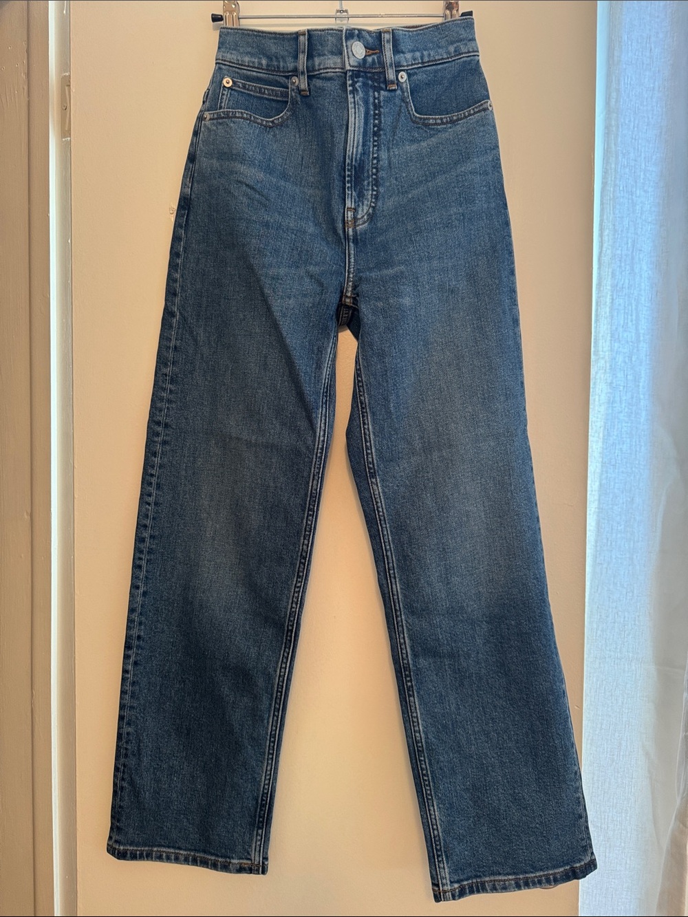 Everlane, high rise, straight leg, size 23
